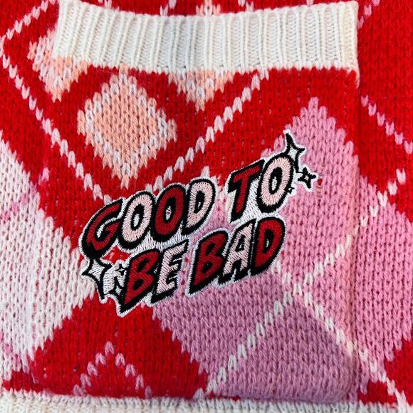 DC Comics Harley Quinn Diamond Cardigan Size XS - Picture 7 of 11